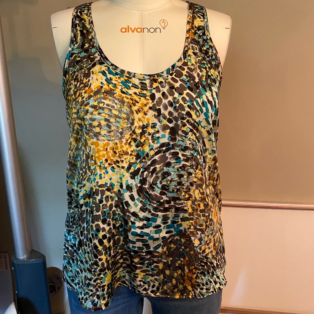 Flowy Starry Night tank
